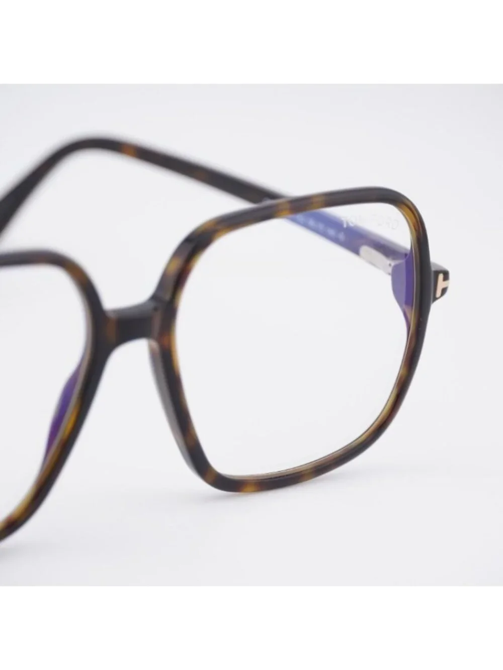 Tom Ford FT5764-B 052 Eyeglasses Dark Havana 56mm Square Frame